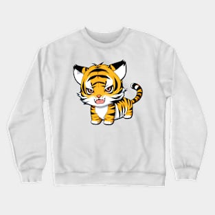 Cute Cartoon Tiger 2 Crewneck Sweatshirt